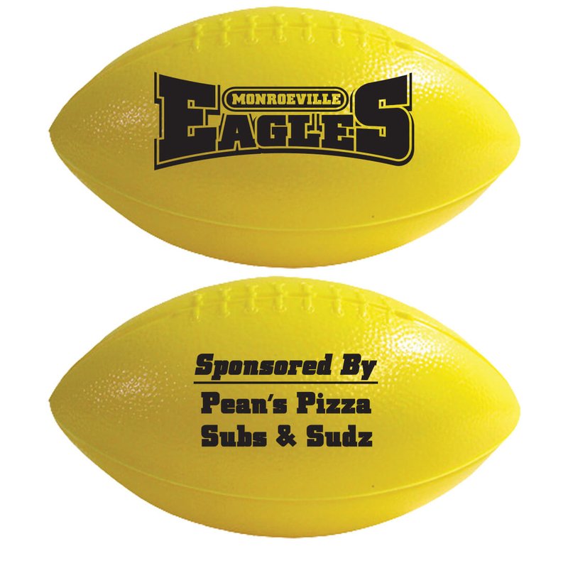 Main Product Image for Custom Printed Mini Football Plastic 6" Two Sided Imprint