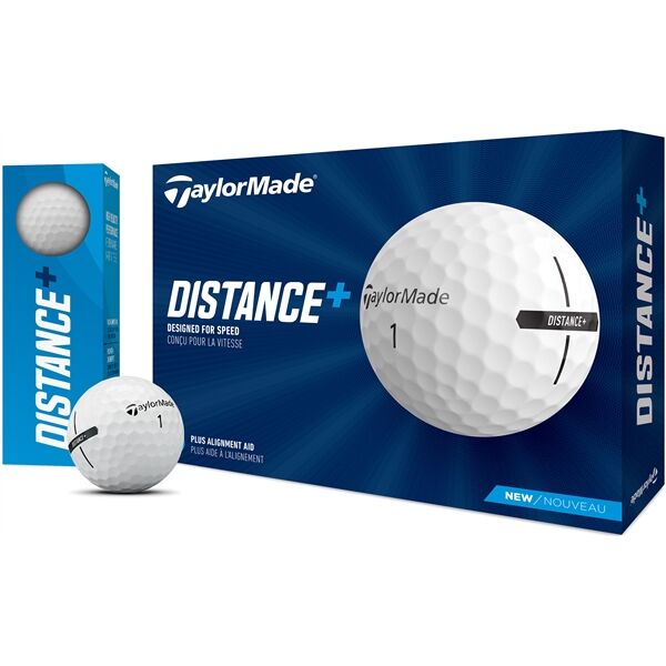 Main Product Image for Taylormade Distance + Golf Balls 12 pk